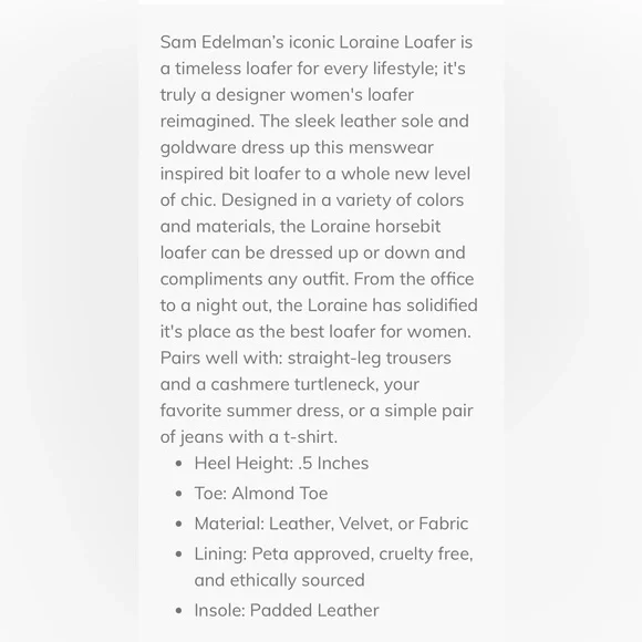 New in box Sam Edelman Loraine Cobalt Striped Flats Loafers size 7.5 - Picture 12 of 12